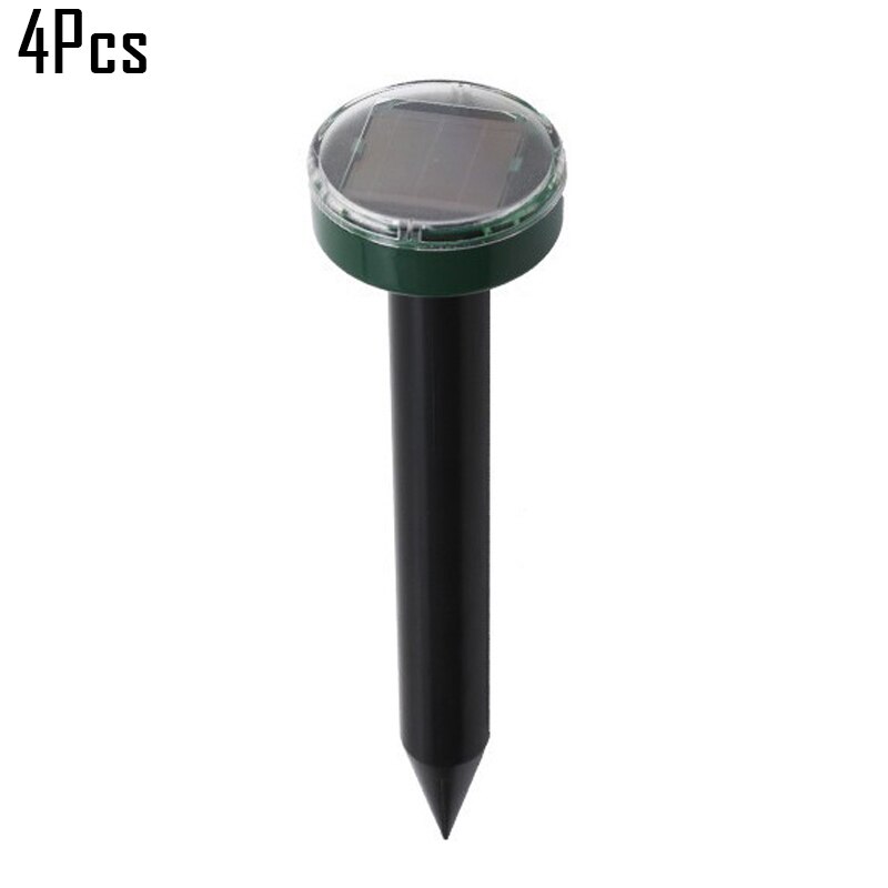 4pcs Ultrasonic Solar Power Mouse Repeller Outdoor Garden Yard Mole Rat Rodent LED Repeller With Solar Energy Panel Outdoor Lamp: B