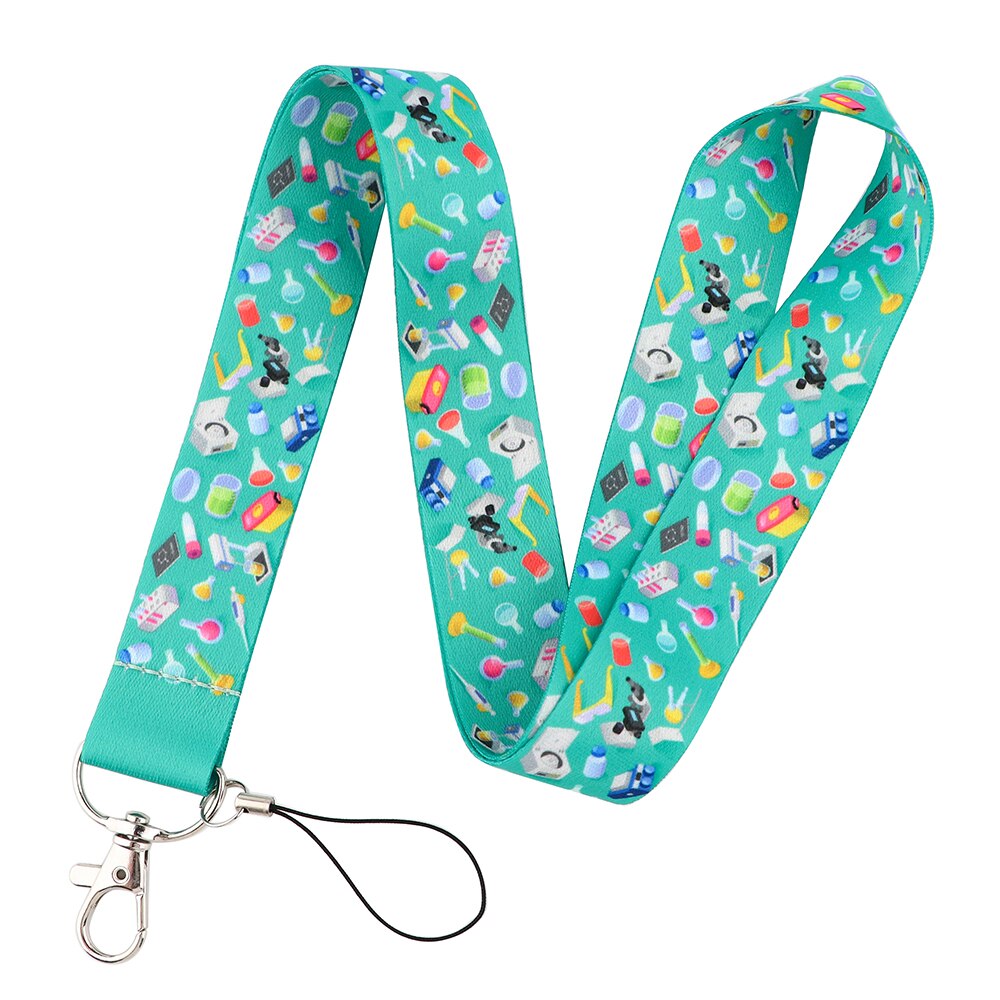 Ransitute R2288 Menselijk Orgel Tanden Tandarts Make-Up Artist Lanyard Sleutelhanger Lanyard Neck Strap Voor Usb Badge Houder Diy Hang touw: 1