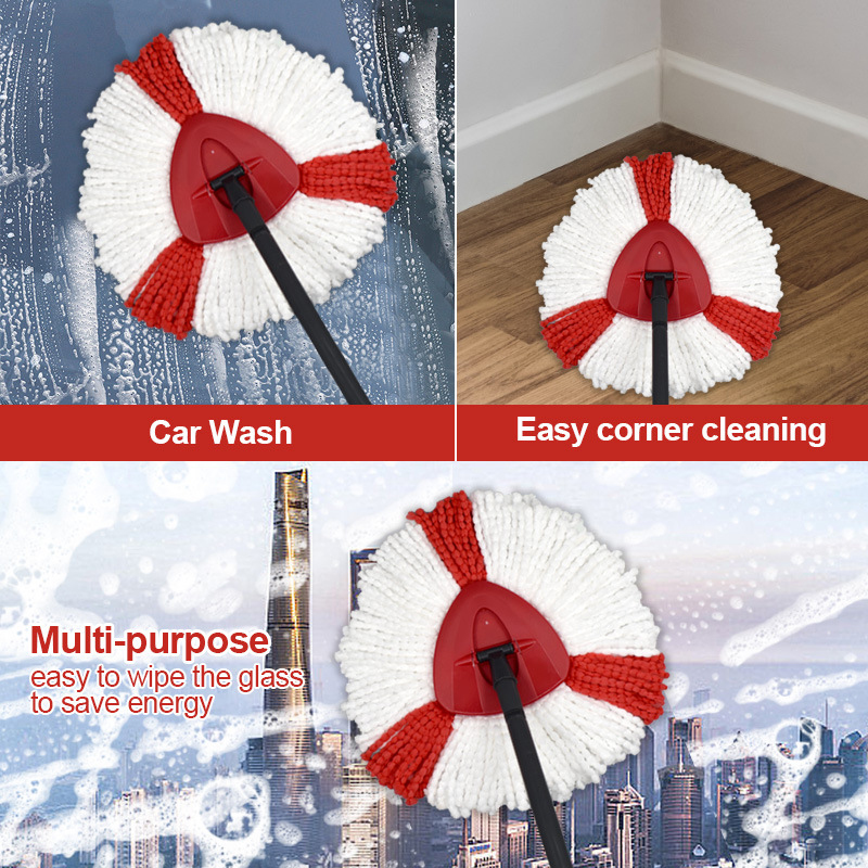 Tête de rechange pour vadrouille Vileda o-cedar EasyWring, système à 1 réservoir, têtes de rechange, recharges de vadrouille, tête de vadrouille en microfibre, nettoyage ménager