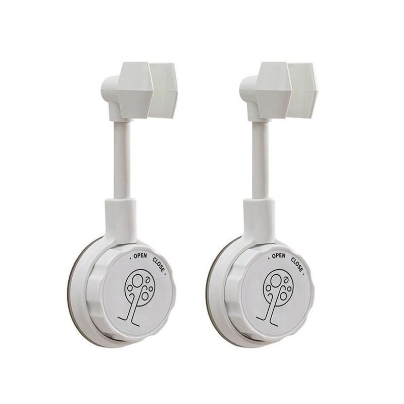 Adjustable Shower Bracket Suction Cup Shower Holder 360 Bathroom Universal Nozzle Stand Base Rotation Punch-free Bracket S0C2
