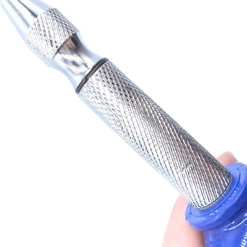 2 Pack Automatic Drill Center Punch Spring Loaded Crushing Hand Tool with Steel Center Hole Punch Marker Scriber