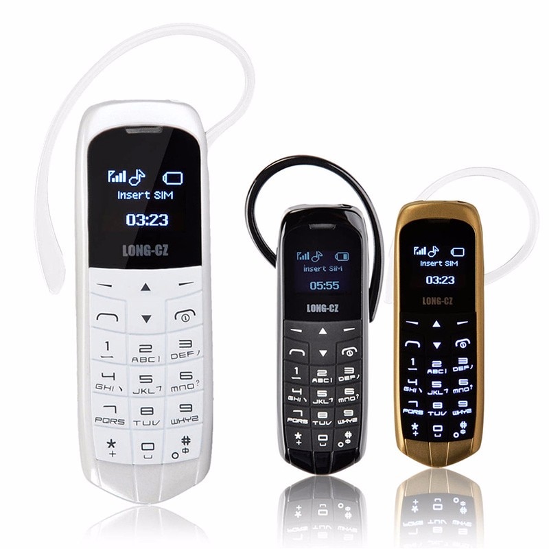 Lange-cz J8 Magic Voice Bluetooth Dialer Fm Radio Mini Bluetooth 3.0 Oortelefoon Lange Standby Mobiele Telefoon