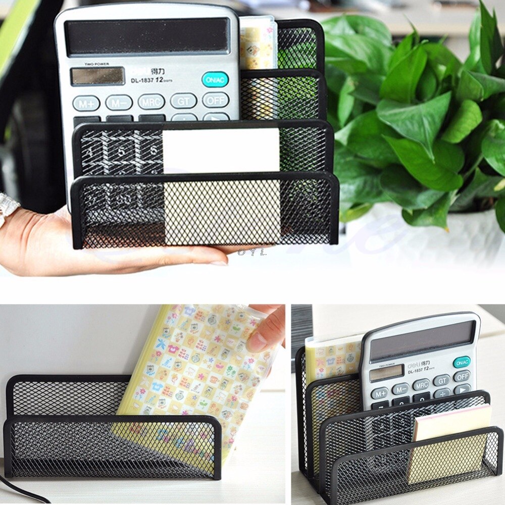 Mesh brev sorterer mail dokumentbakke skrivebord kontor filholder arrangør forretning