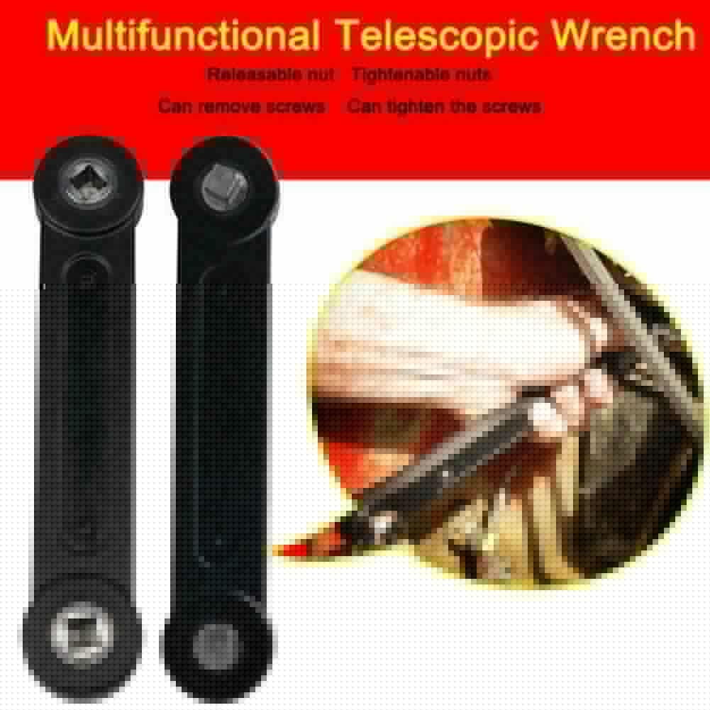 Universal Extension Wrench 3/8'' Extender Adaptor Bar Handle Works Impact Driver for Hard-to-reach Areas Home Car Repair Tools