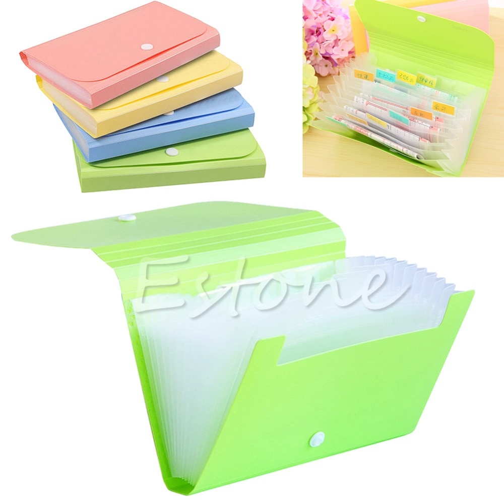File Document Folder Bag Case Bills Receipts Pouch Card Holder Organizer