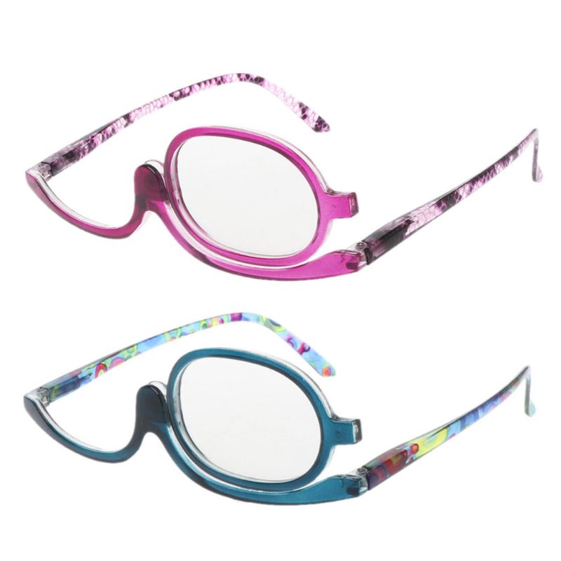 Women Magnifying Glasses Make Up Reading Glasses Folding Single Lens Presbyopic Eyeglasses Female Spotted Eyewear +1.0 To +4.0