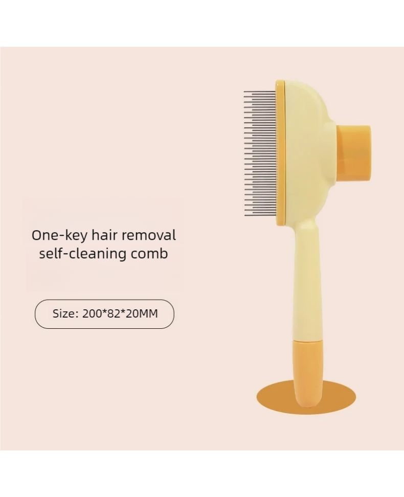 Cepillo para gatos para pelo corto y largo, herramienta de deshedding con botón de liberación, peine para el cuidado de mascotas, removedor de piel, suministros de caída