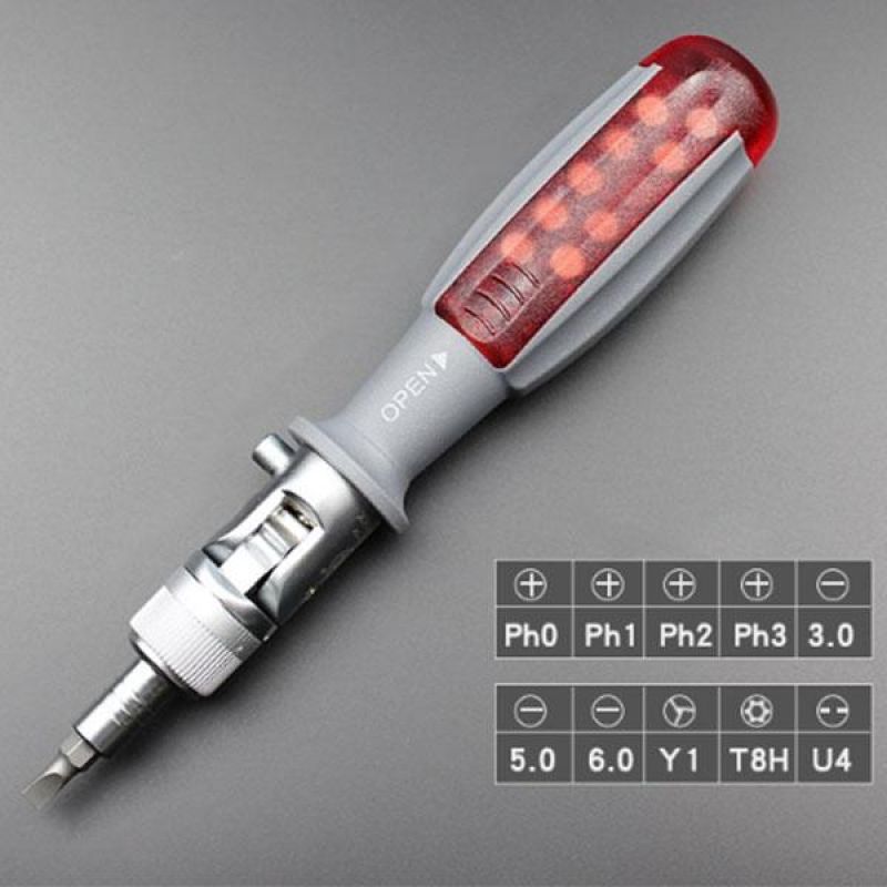 Adjustable Angle Ratchet Screwdriver 180 Degree Adjustable Hexbit Angle Driver Ratchet Wrench Multi-function Screwdriver