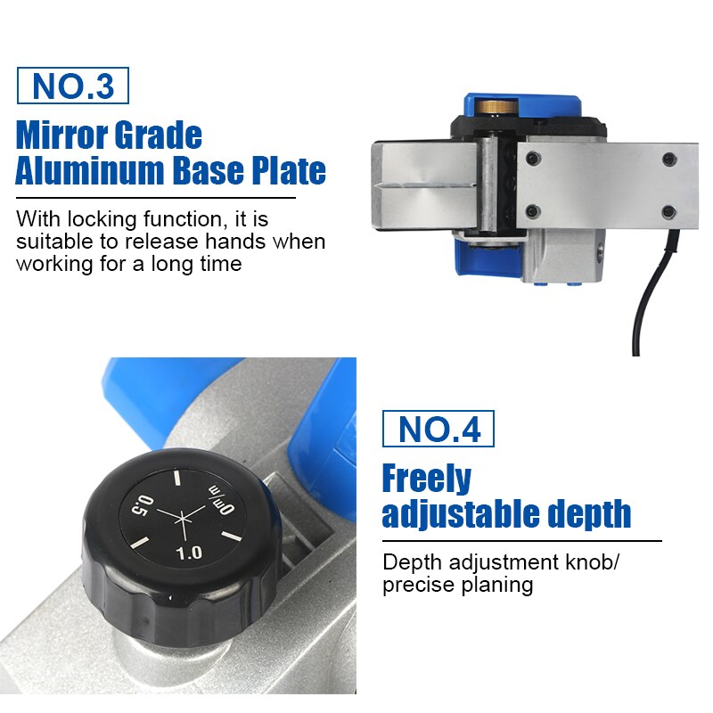 Woodworking Portable Electric Planer Electric Planer Multifunctional Small Mini Household Planer Electric Planer