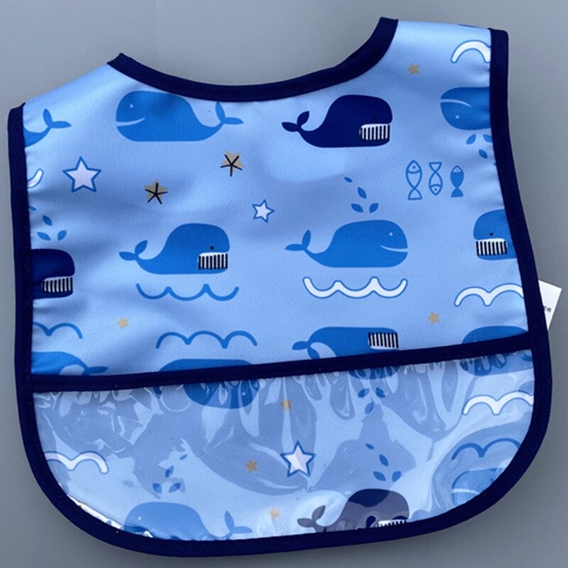 Baby Essen Wasserdichte Tuch Lätzchen mit Tasche Cartoon Weichen Speichel Handtuch Fütterung Bib Atmungs Bib Kinder Junge und Mädchen Baby lätzchen: B