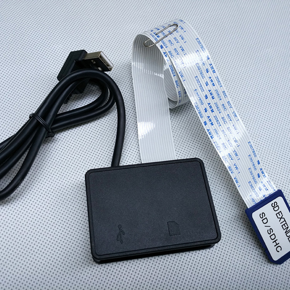USB Flexible Extension Cable Extender Adapter Converter SD Card Female SDHC Card Reader for MP3 GPS Mobile Phone 54/70 CM