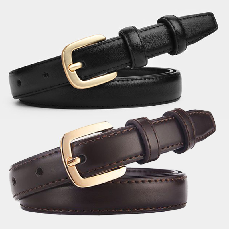 2 pçs cinto feminino moda cinto preto retro agulha fivela jeans cinto casual cinta longa saia cinto: Verde exército / 105 CENTÍMETROS