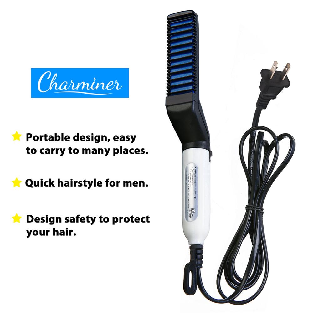 Multifunctional comb brush beard straight hair straightening machine electric beard straightening comb men high speed hair salon