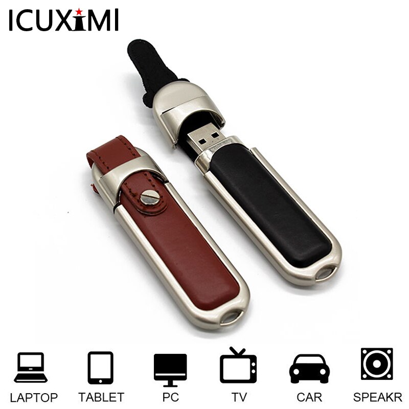Neue Auto-Stick 128GB Memory Stick 64Gb 32Gb Usb Flash Disk High Speed Pen Drive Original Lustige leder Stil Sticks