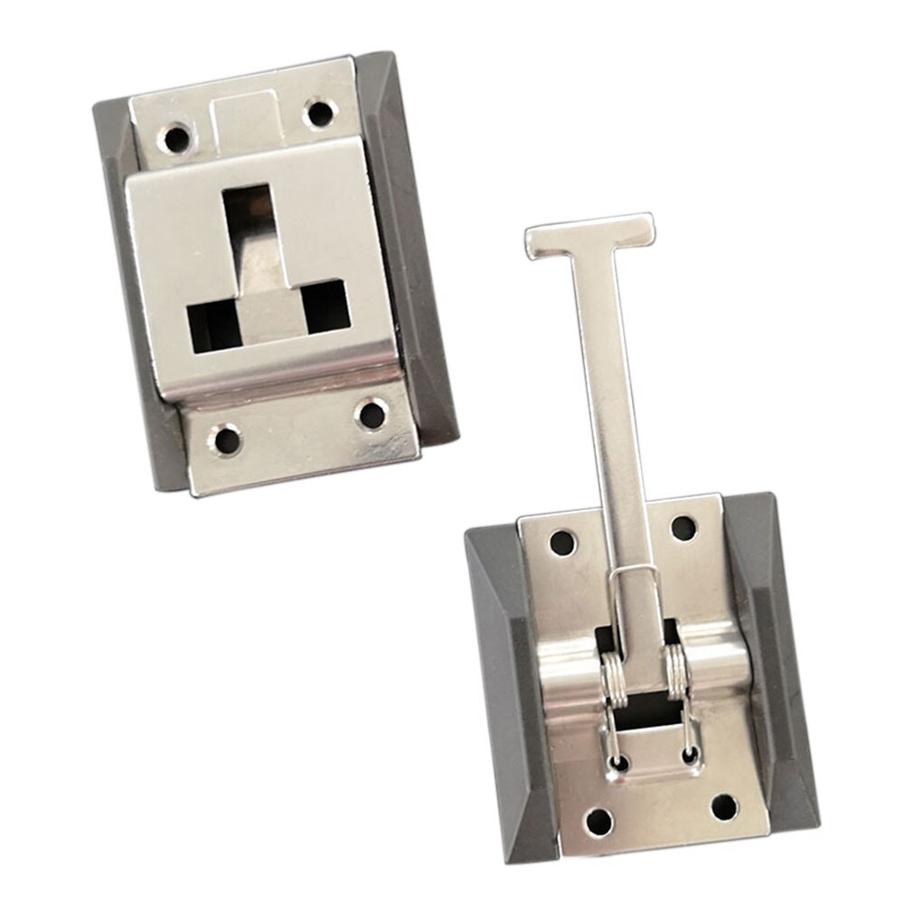 Durable Truck Door Hook Positioning Stainless Steel RV With Bracket T Shaped Buckle Universal Polished Trailer Protective Fixing
