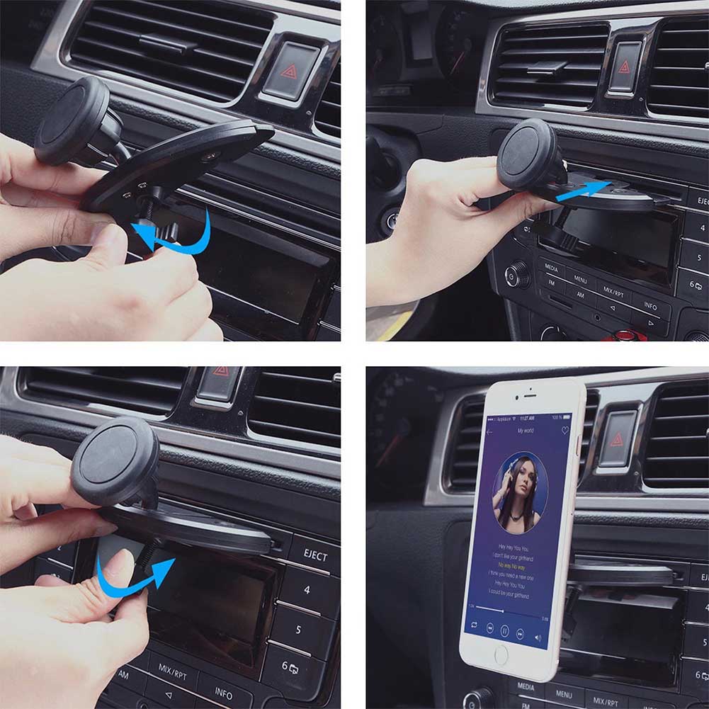 Auto Dash CD Slot Houder Magnetische Telefoon Stand Mount voor iPhone Samsung Telefoons GPS XR657
