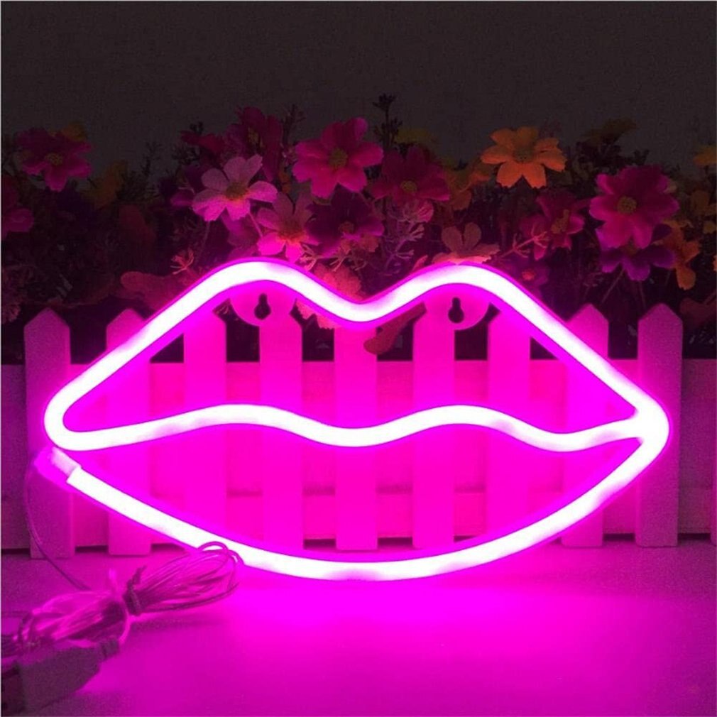 LED néon suspendus lumières coeur amour signe décoratif néon applique murale pour barre ou filles chambre décoration proposition créative: pink