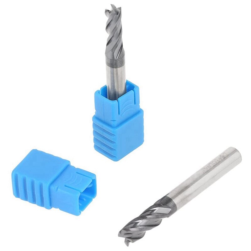 5 Pcs 4-Flute Milling CNC Rotary Burrs Set &amp; 1 Pcs 22mm Milling Arbor Gear No. 2 Morse Taper MT2 M10 Mill Cutter Holder