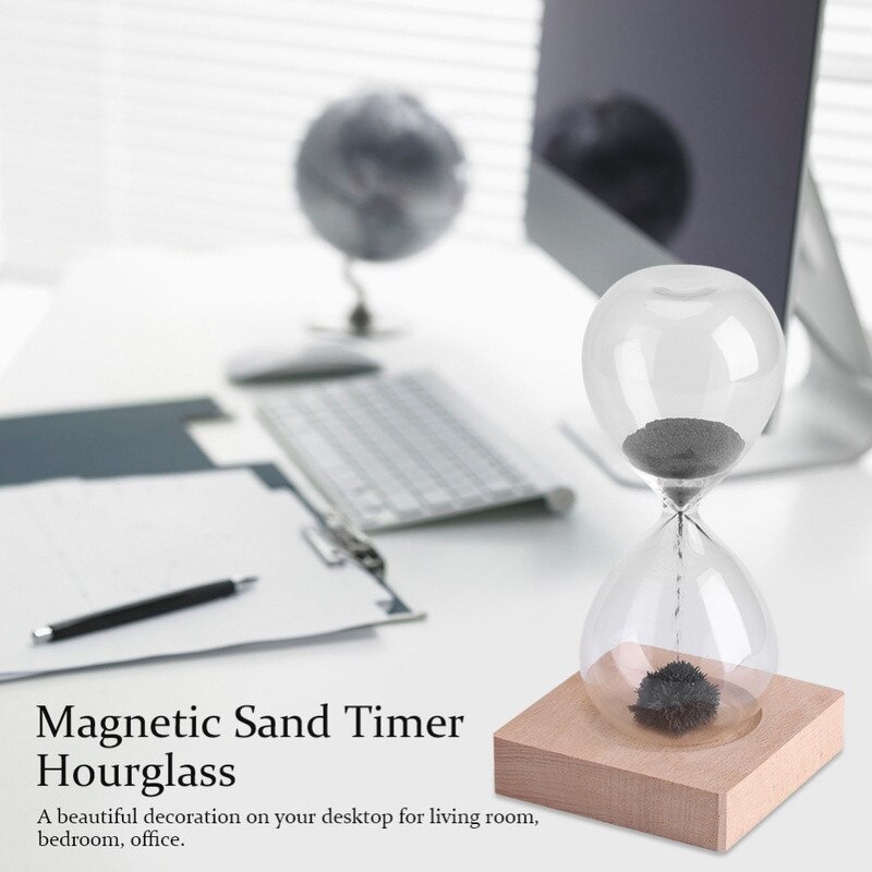 1Pc Awaglass Hand-blown Timer clock Magnet Magnetic Hourglass ampulheta crafts sand clock hourglass timer Home Decor