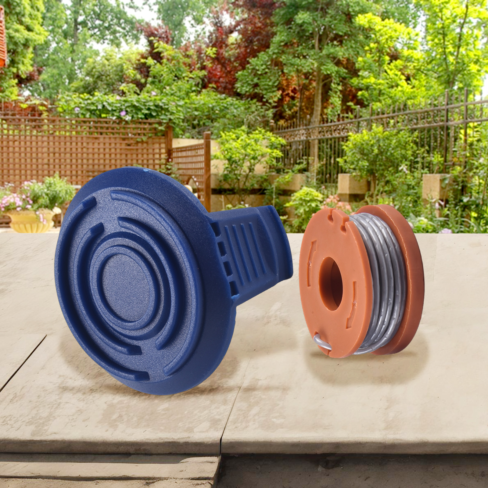 For MacAllister MGTP18Li Replacement Spool Cover And Spool Line For Garden Grass Lawn Strimmers+Trimmers Garden Tools Parts