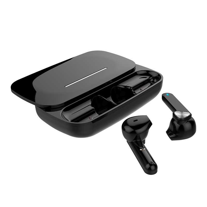 BE36 Stereo Kanal Noise Cancelling Mini Ergonomische In Ohr Mit Lade Box Dual Mikrofon Drahtlose Kopfhörer Bluetooth 5,0: Black