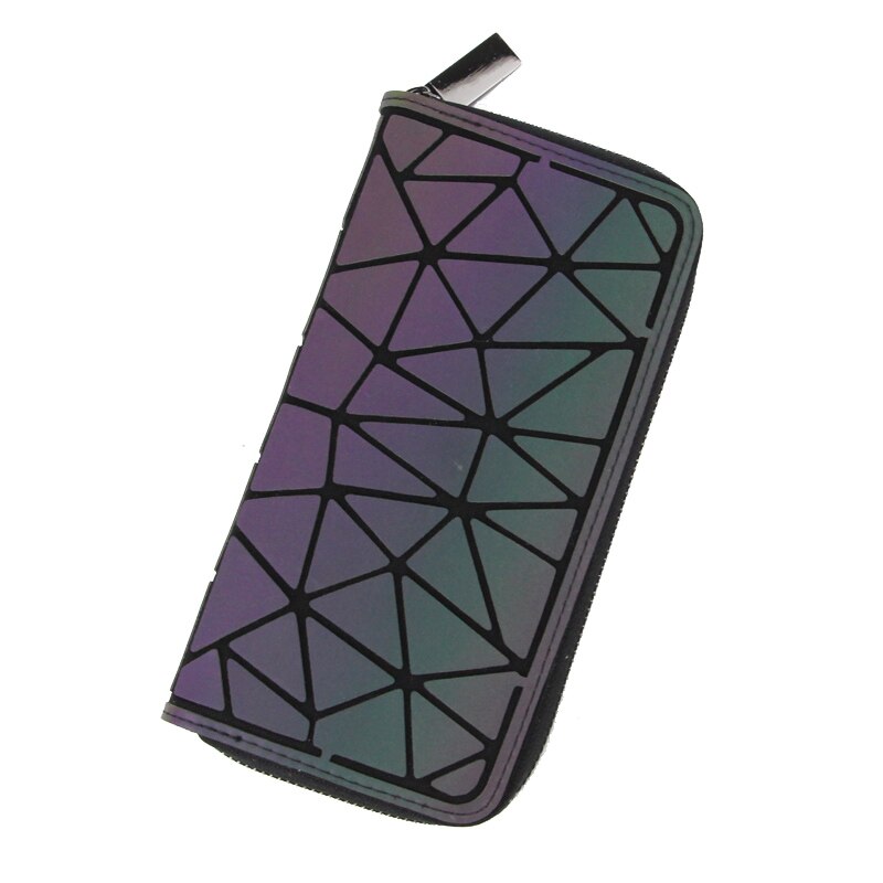 Di modo Bao delle donne Del Raccoglitore Delle Donne Luminoso Raccoglitori Lunghi Frizione Geometrica Delle Signore Del Raccoglitore standard Borse Sacchetto Femminile Nottilucenti Borsa Lunga: C