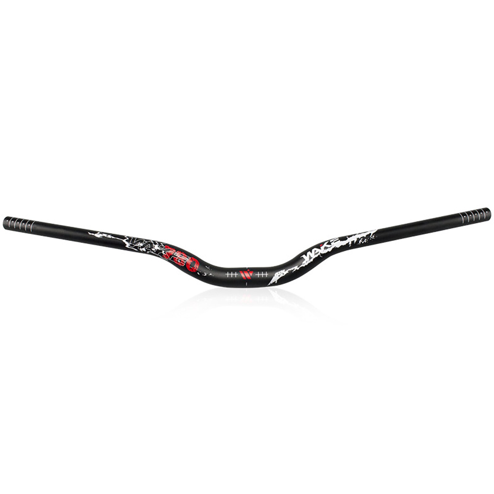 Tragen-Besteändig Fahrrad Lenker 780x31,8mm Mountainbike Lenker Ultra Lange Griff Bar Aluminium Legierung Steigleitung für fahrrad: rot