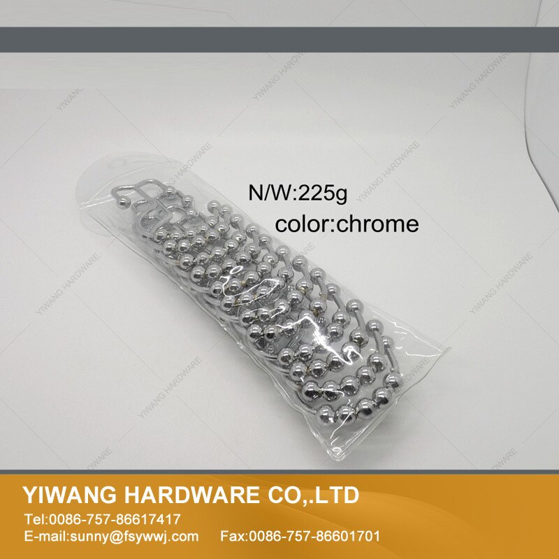 12Pcs Praktische Rvs Gordijn Haken Bad Rollerball Douche Gordijnen Glide Ringen Handig Thuis Badkamer Accessoires