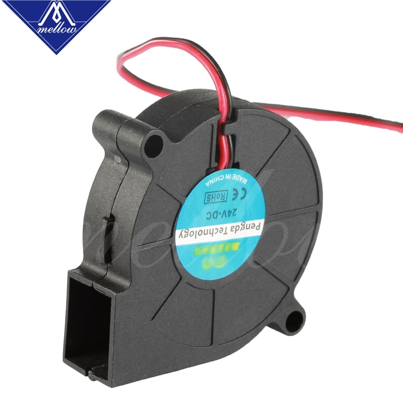 3D Printer Fan 5015 12V 24V 0.15A Sleeve Bearing Brushless Fan centrifugal for Reprap i3 DC Cooling Fan Turbo fan 5015S