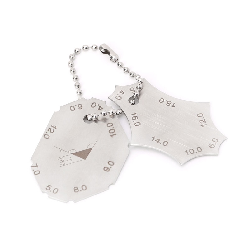 2 Pcs Welding Tools Stainless Steel Welding Gauge Inspection Weld Ulnare Ruler