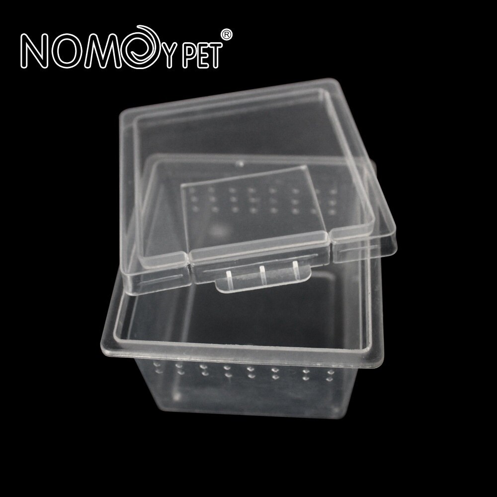 100Pcs Reptile Cage Breeding Habitat Lizard Snake Amphibian Frog Spider Box Transparent Insect Breathable Terrarium