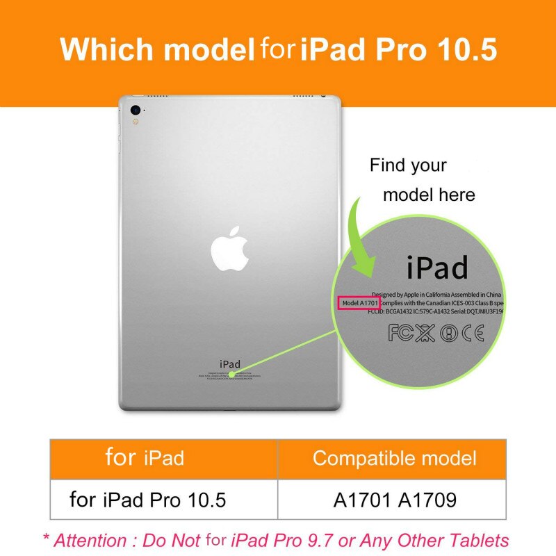 Pour ipad pro 10.5 étui A1701 A1709 A1852 Foilo support housse en cuir pour ipad air étui A2152 A2123 étui pour tablette Funda