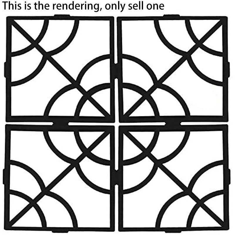 Paving Mould Reusable Concrete Sidewalk Paving Mould Paving Stone Machine for Garden Courtyard