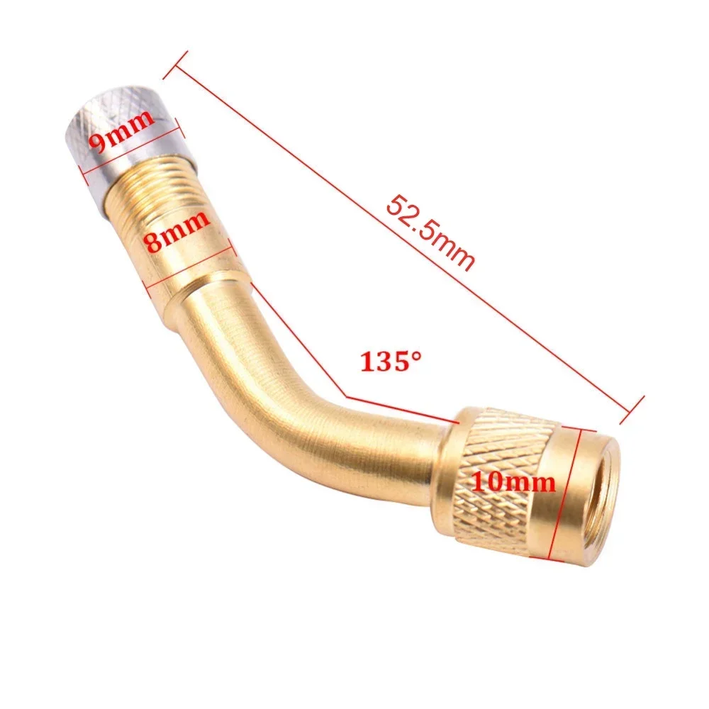 45 90 135 Grad Winkel gebogener Ventiladapter Reifenschlauch Ventilverlängerungsadapter für Motorrad LKW Auto Moto Fahrrad