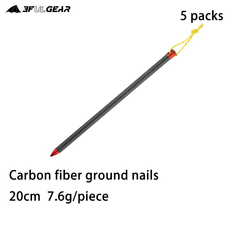 3f ul redskap 15.5 cm pinnar aluminiumspik spik för camping tält rep ultralätt tälttillbehör 5 st utrustning utomhusresor: C 20cm 5 stycken