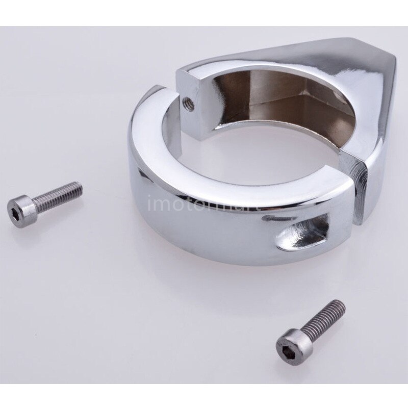 2 stücke Chrome Blinker Halterung 39mm/41mm/49mm Für Harley Montieren Gabel Drehen signal Halterung Umzug Schellen Motorrad