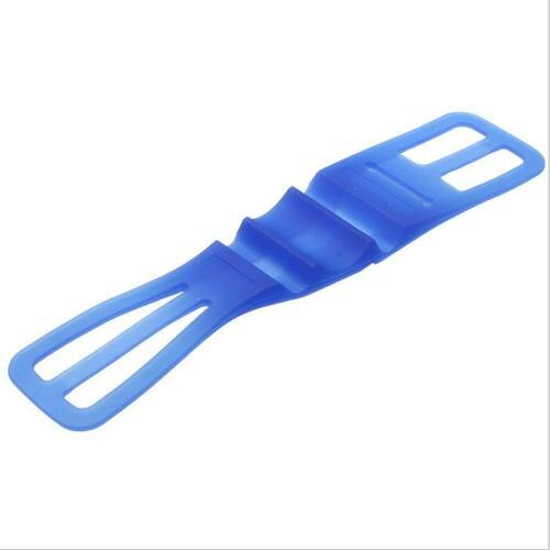 Correa de silicona para teléfono móvil, soporte para teléfono móvil para manillar de Smartphone, accesorios de bicicleta 1 unidad: Azul cielo