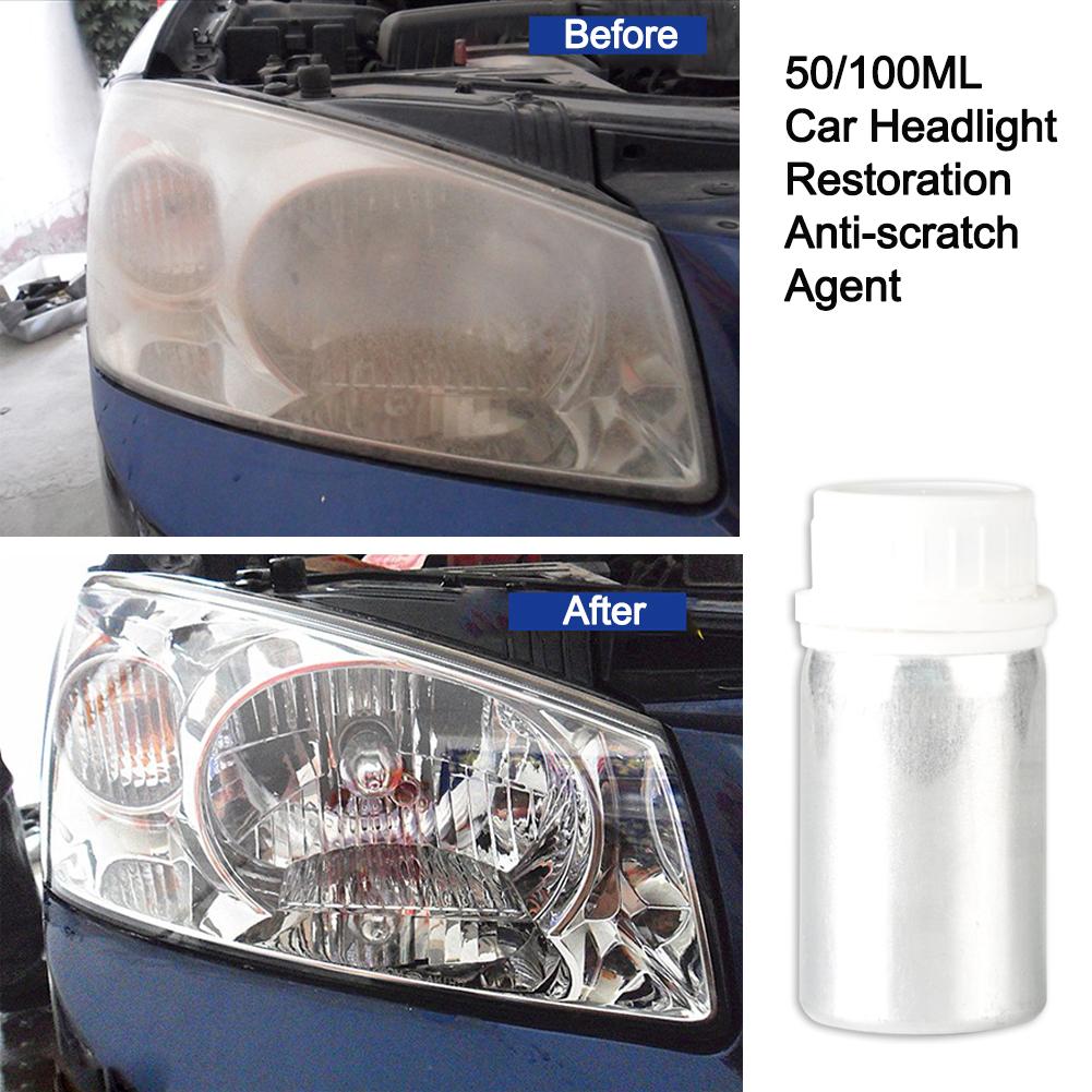 50ml Car Headlight Restoration Lenses Repair And Car Headlight Polishing Restoration Fluid Lens Repair Kit Anti-scratch Agent