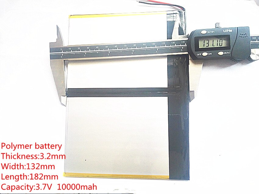 Li-po Tablet PC talk9x u65gt, batería 3,2*132*182 3,7 V 10000 mah li-ion, batería para 32132182