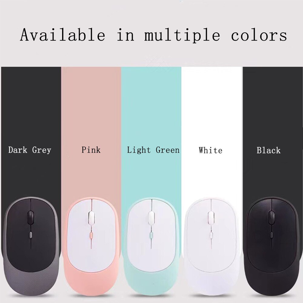 Wireless Silent Mouse Charge Bluetooth-Compatible For MacBook PC iPad 2 Modes Selected Bluetooth 4.0+USB/Only Bluetooth Mouse