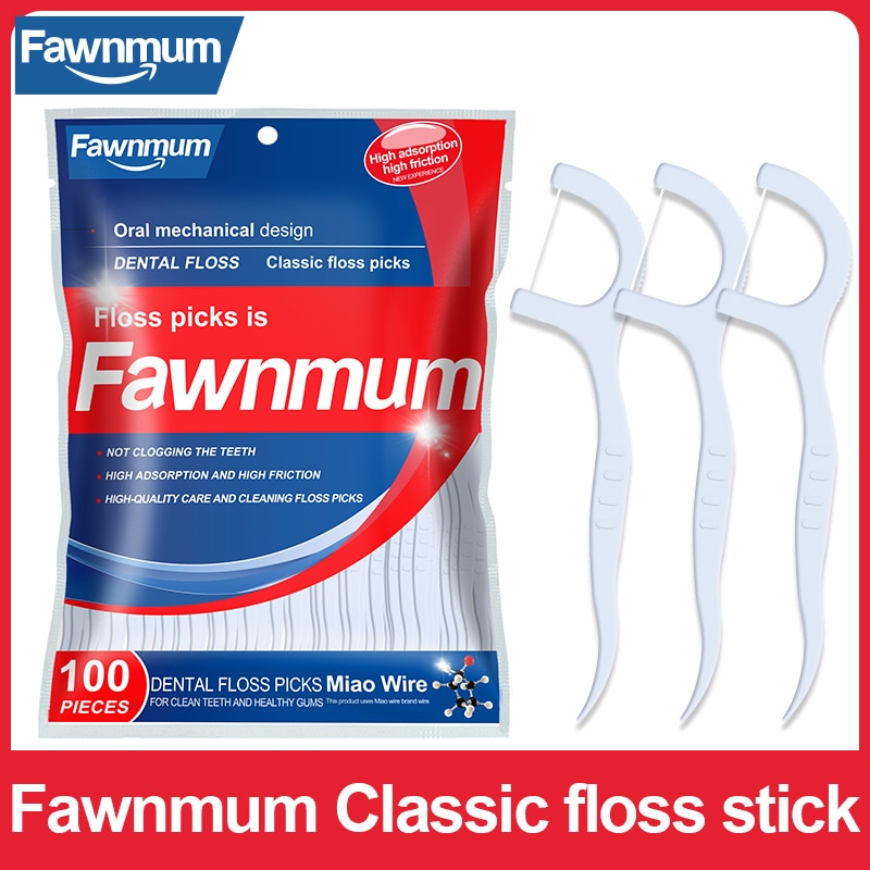Fawnmum 50/100 Stuks Dental Floss Bleken Picks Tandenstokers Tanden Stok Rager Gebitsreiniging Dental Floss Pick Orale zorg