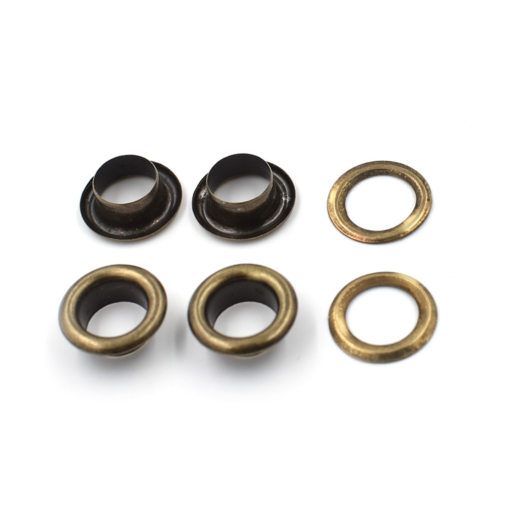 (100 pieces/lot) 8mm eyelets..An inner diameter . Metal pores. Hollow rivets. Shoebox pores. Wearing rope hole.Gas buttons.