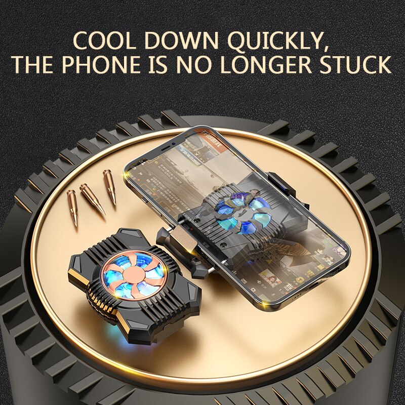Universal Mobile Phone Radiator Game Cooler USB Charging Cooling Fan Silicone Suction Cup Cooler For Android IOS Smart Phone