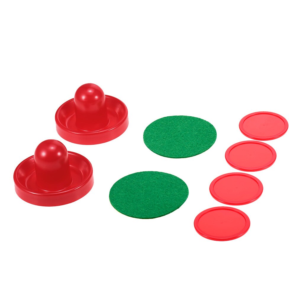 1 Set Air Hockey 76mm / 96mm Plastic Mallet Pusher Puck Felt Slider Pusher Table Games Replacement Accessories Goalies