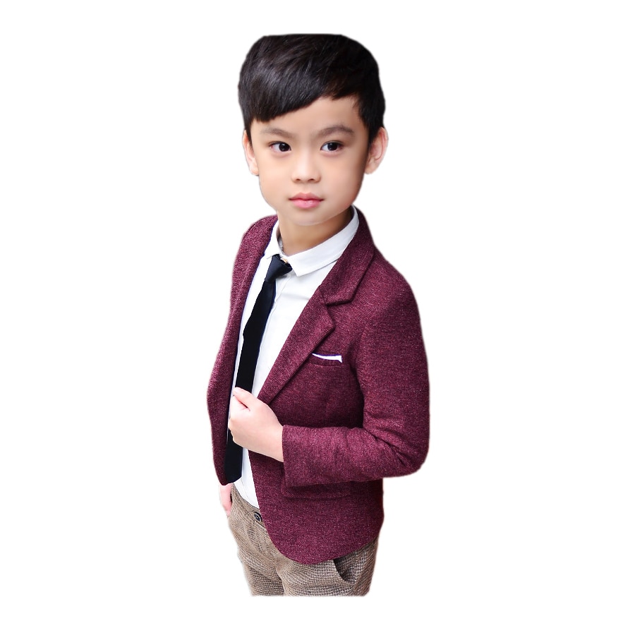 Kid Jongen Blazer Jas Effen Gentleman Causale Jas Jas Voor 2-10years Jongens Kids Kinderen Bovenkleding Tops Kleding