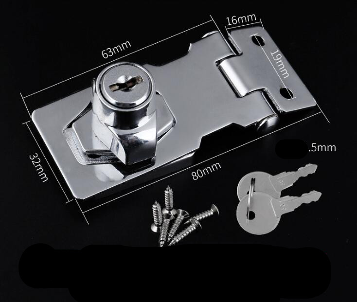 High Antique Metal Lock Door Lock Drawer Cabinet Jewelry Archaize Lock Wardrobe Cupboard Lock + Key Hardware Tool Set: Red