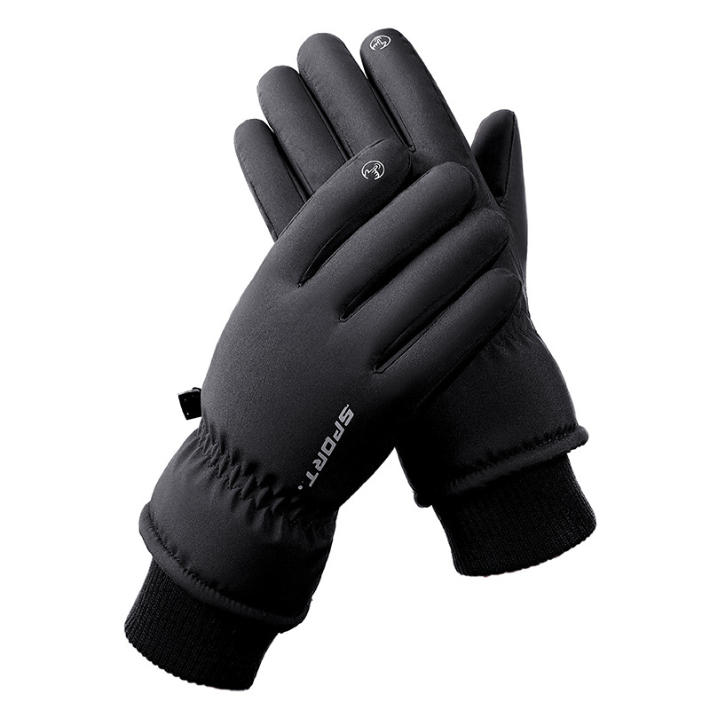 Ski Gloves for Men and Women Outdoor Cycling Touchscreen Warm and Velvet Thick Gloves Waterproof and Anti Slip Winter: army green