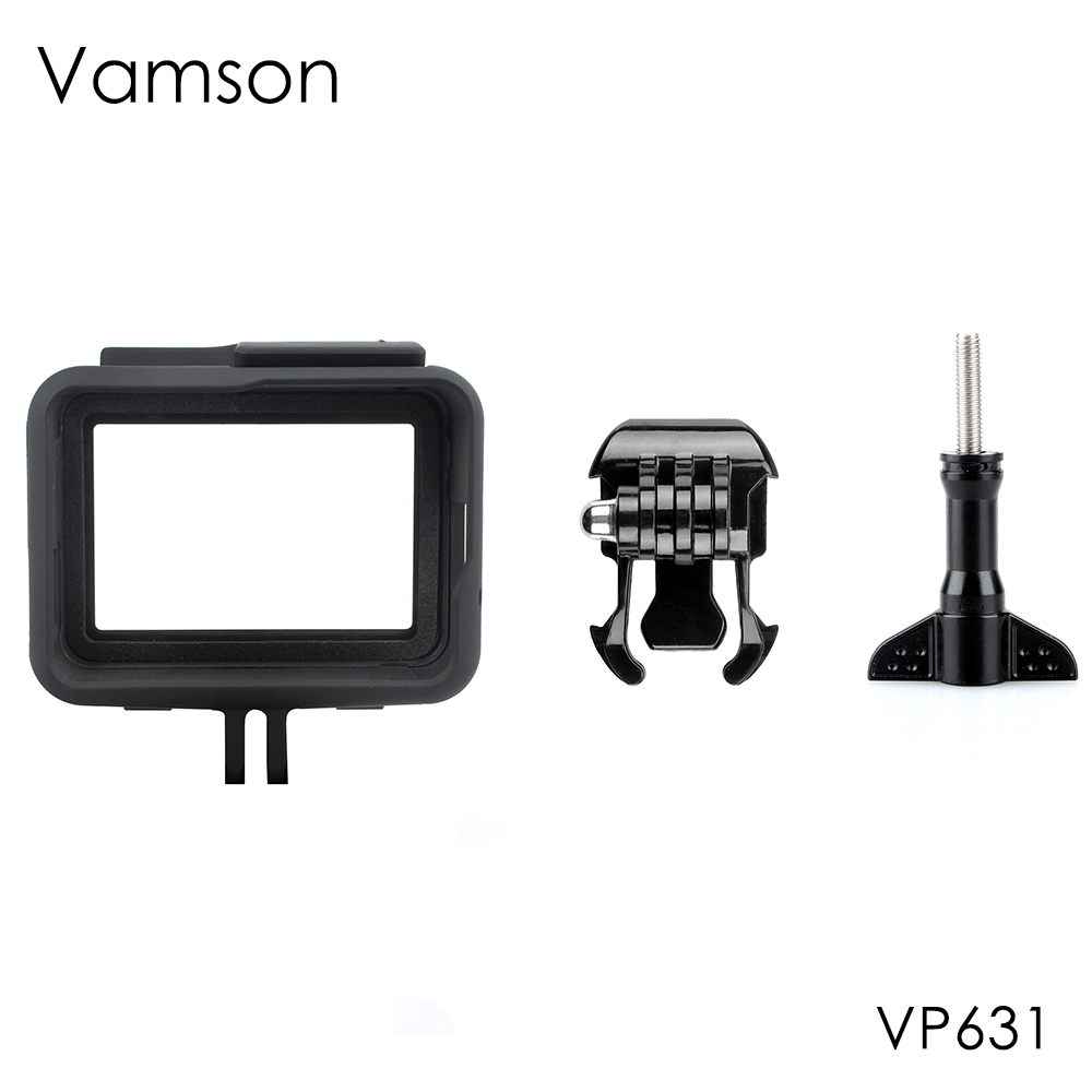Vamson pour Go pro étui de protection Orange flotteur housse pour GoPro Hero 7 6 5 noir 7 argent blanc étanche étui accessoire appareil photo: VP631