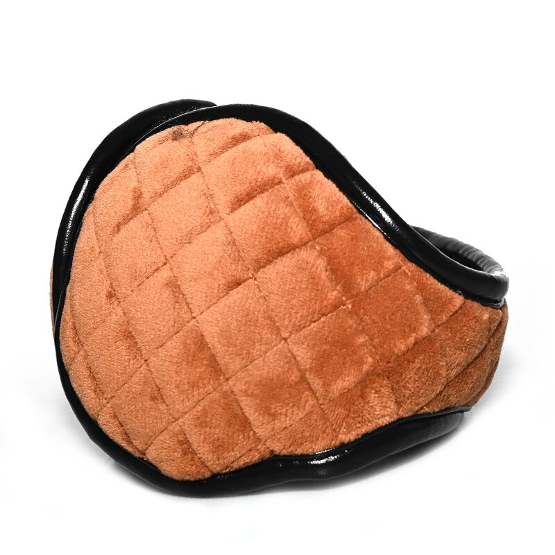 Mannen Winter Oorbeschermers Vrouwen Draagbare Bont Hoofdtelefoon Pluche Verdikte Achter Dragen Oor Warmer Riding Oor Cover Opvouwbare Oordopjes: Oranje