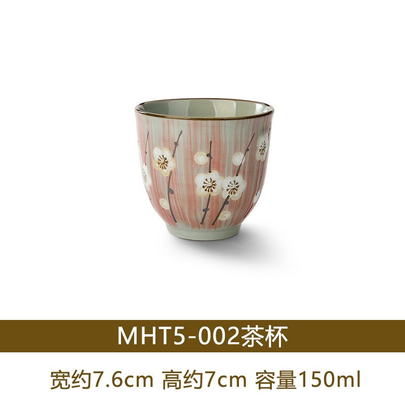 150ml japanska koppar tekopp vinglas stengods keramik restaurang vattenkopp med kopp kaffekopp: Mht 5-002